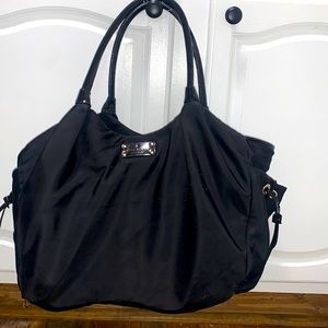 Kate Spade black nylon baby bag